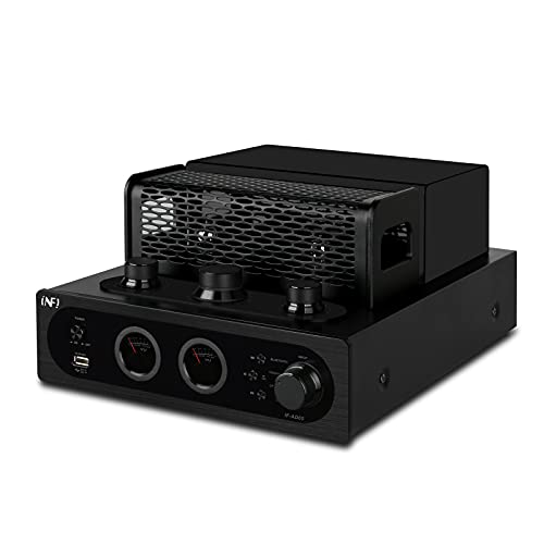 INFI Audio Hybrid Class AB Tube Amplifier Power Amp with Bluetooth Home Audio HiFi Stereo Receiver Integrated Amp AUX Bluetooth USB Optical Coaxial for Home Theater