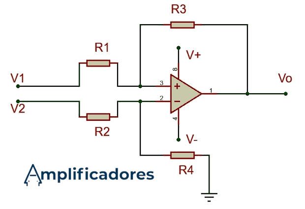 amplificador restador