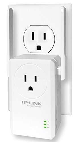 TP-Link N300 Wi-Fi Range Extender with Pass-Through Outlet (TL-WA860RE),White