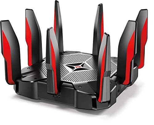TP-Link AC5400 Tri Band WiFi Gaming Router(Archer C5400X) – MU-MIMO Wireless Router, 1.8GHz Quad-Core 64-bit CPU, Game First Priority, Link Aggregation, 16GB Storage, Airtime Fairness
