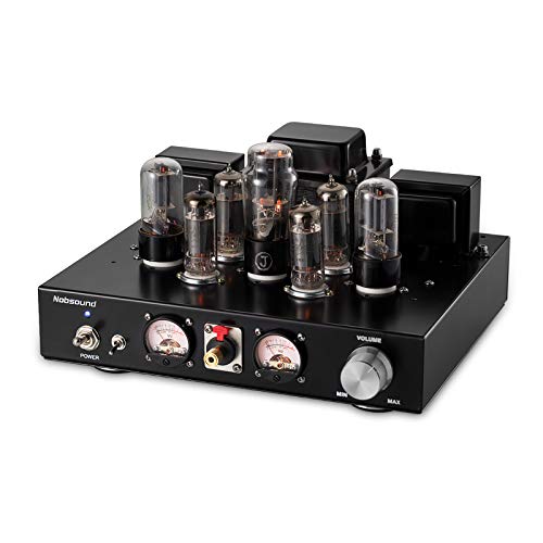 Nobsound 6P1 6.8W x 2 Vacuum Tube Power Amplifier; Stereo Class A Single-Ended Audio Amp Headphone Amplifier Handcrafted (with Headphone Amp Function)