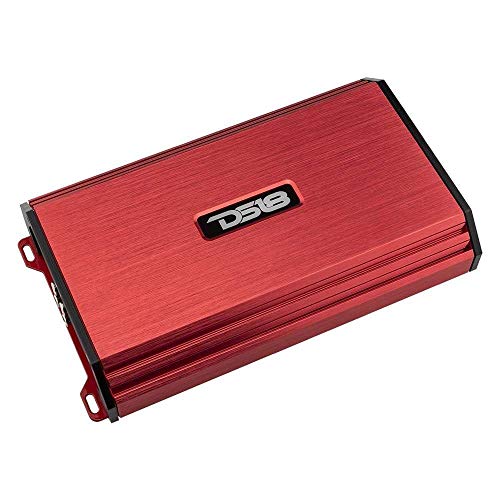 DS18 S-1200.4/RD Car Audio Amplifier – 4 Channel, Full Range, Class Ab, 1200 WATTS (Red)